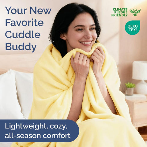CGK Unlimited queen-size blanket on bed shows versatile coverage