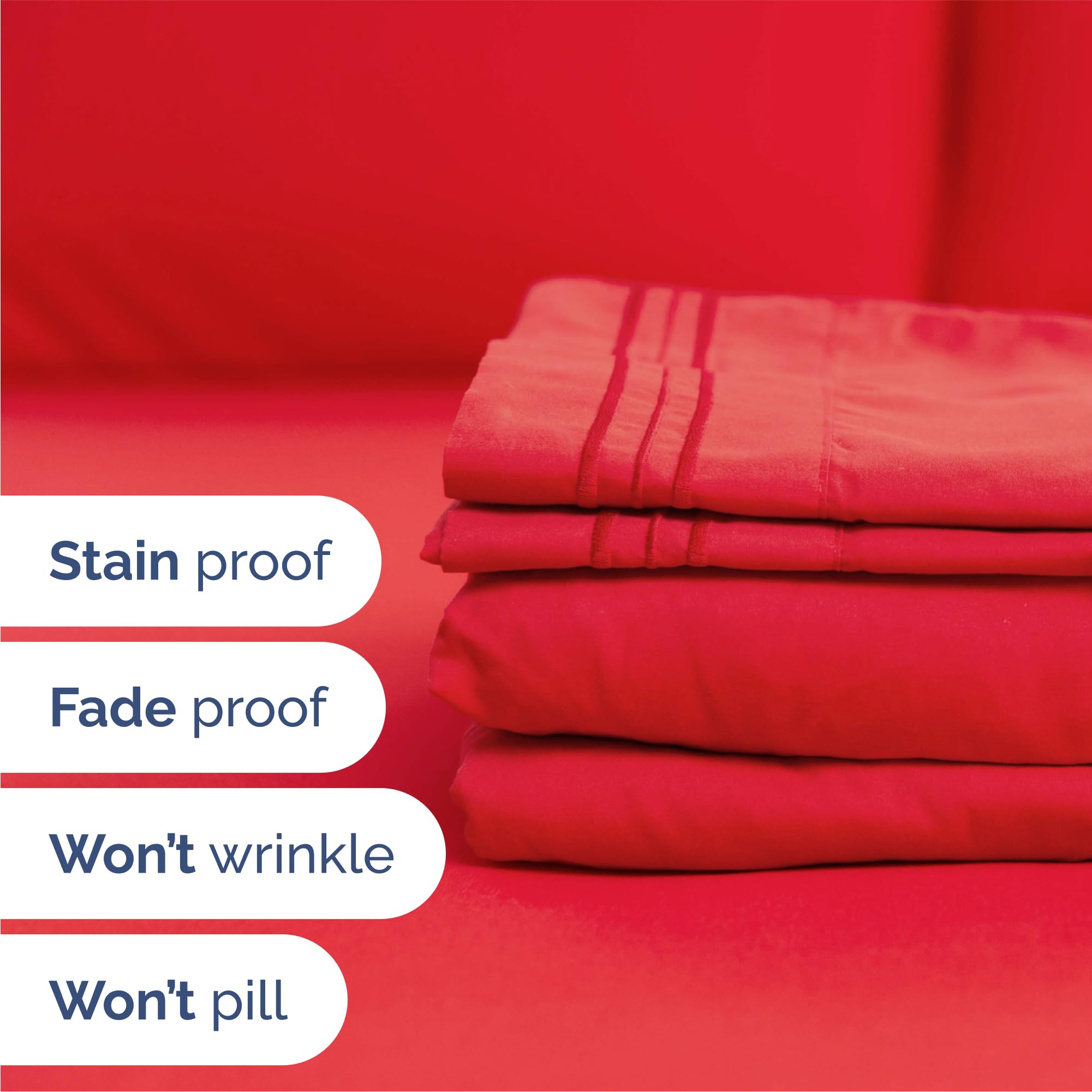 CGK Unlimited queen size sheet set breathable fabric keeps you cool through the night.