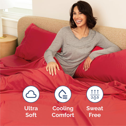 CGK Unlimited queen size sheet set deep pockets: easy fit for most mattresses.