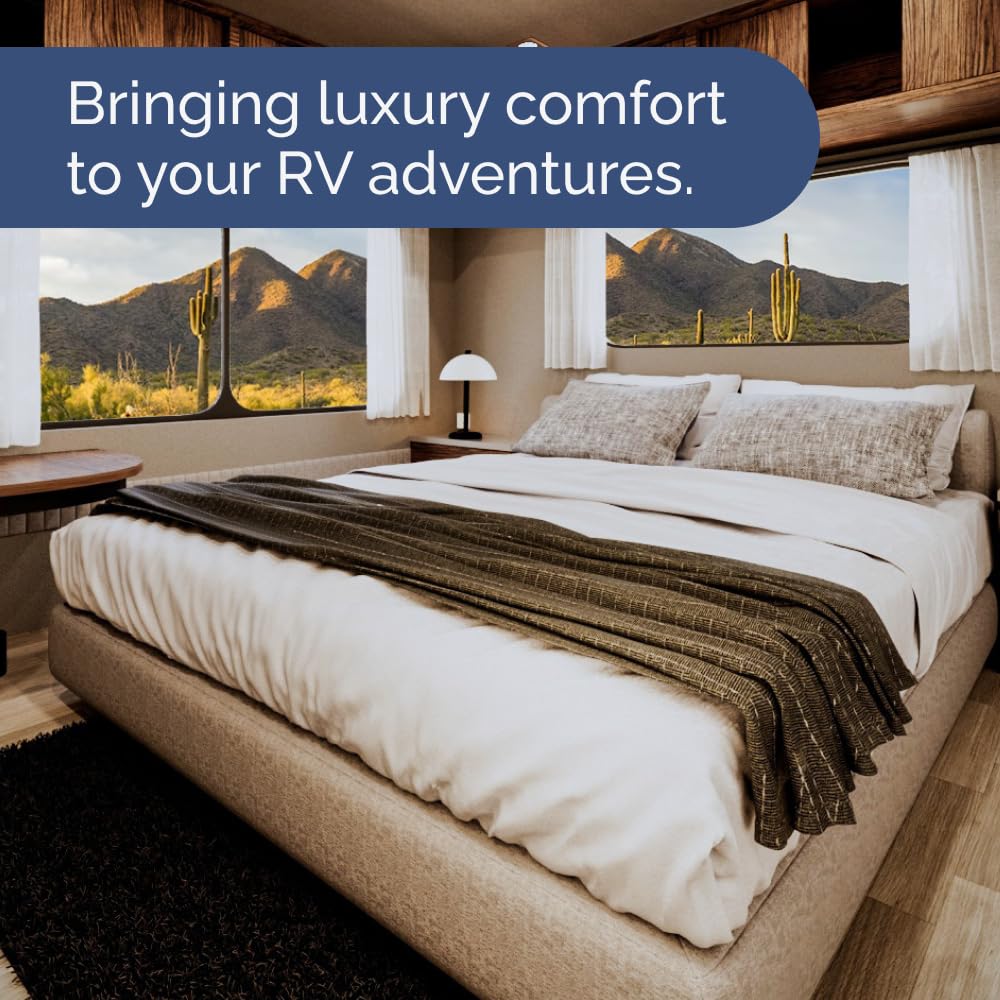 CGK Unlimited night comfort image of restful sleep on an RV King bed
