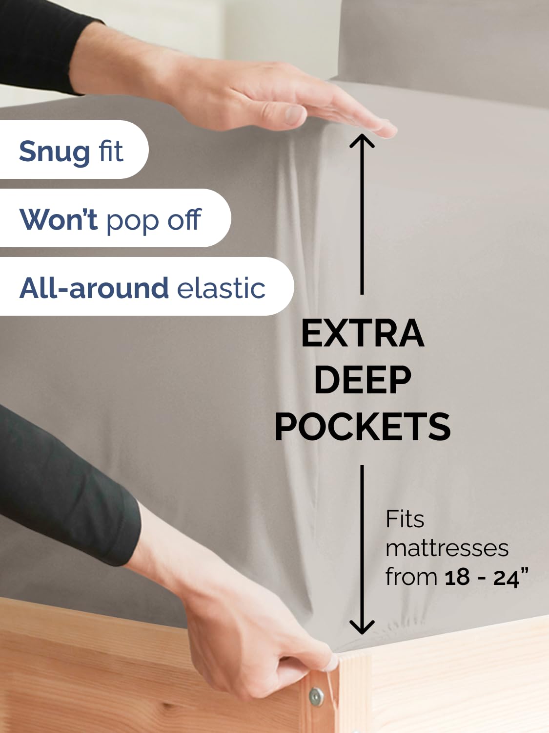 CGK Unlimited secure-closure pillowcases prevent pillows from shifting at night