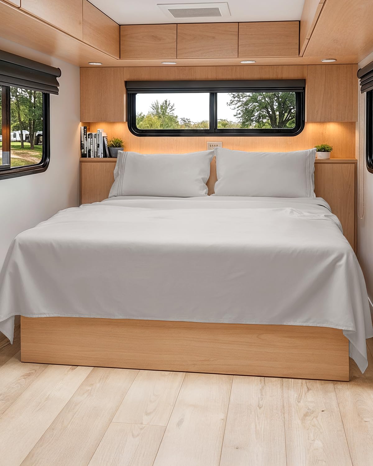 CGK Unlimited short queen sheets in a soft closeup showing plush texture and comfort