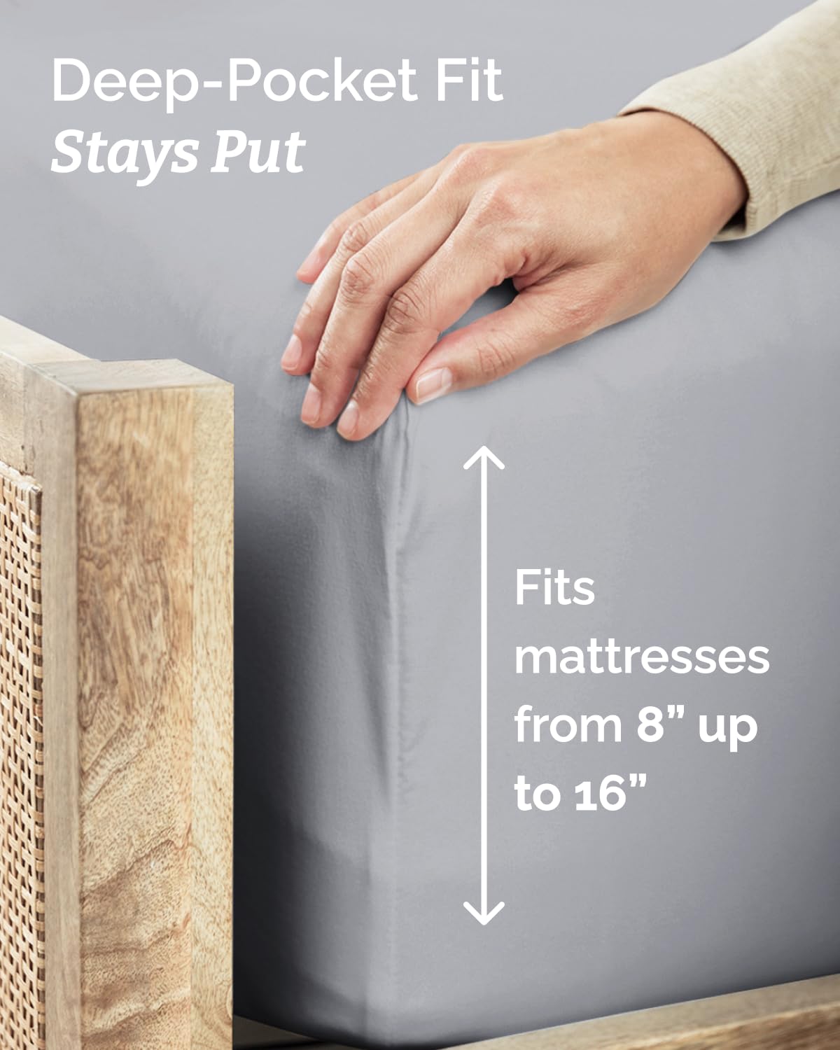 Luxurious microfiber weave from CGK Unlimited feels lightweight and smooth.