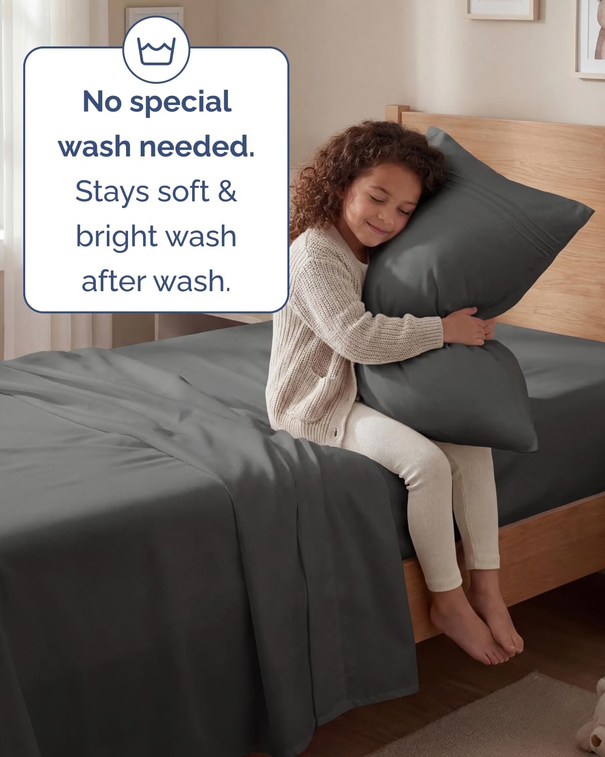 CGK Unlimited silky-soft weave delivers luxurious feel against the skin.