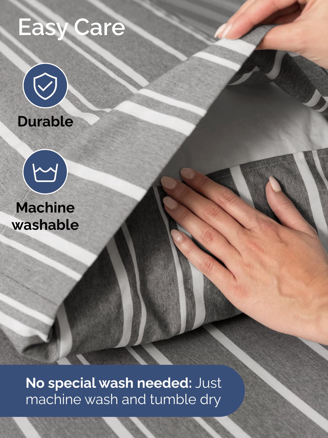 CGK Unlimited six-piece set includes four pillowcases for complete bedding.