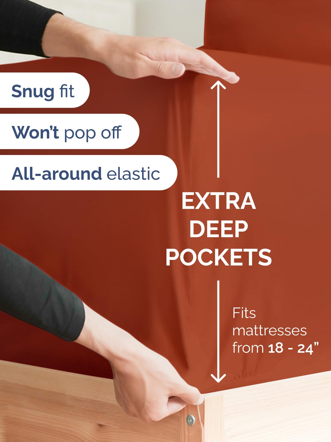CGK Unlimited six-piece set with pillowcases featuring secure closures.