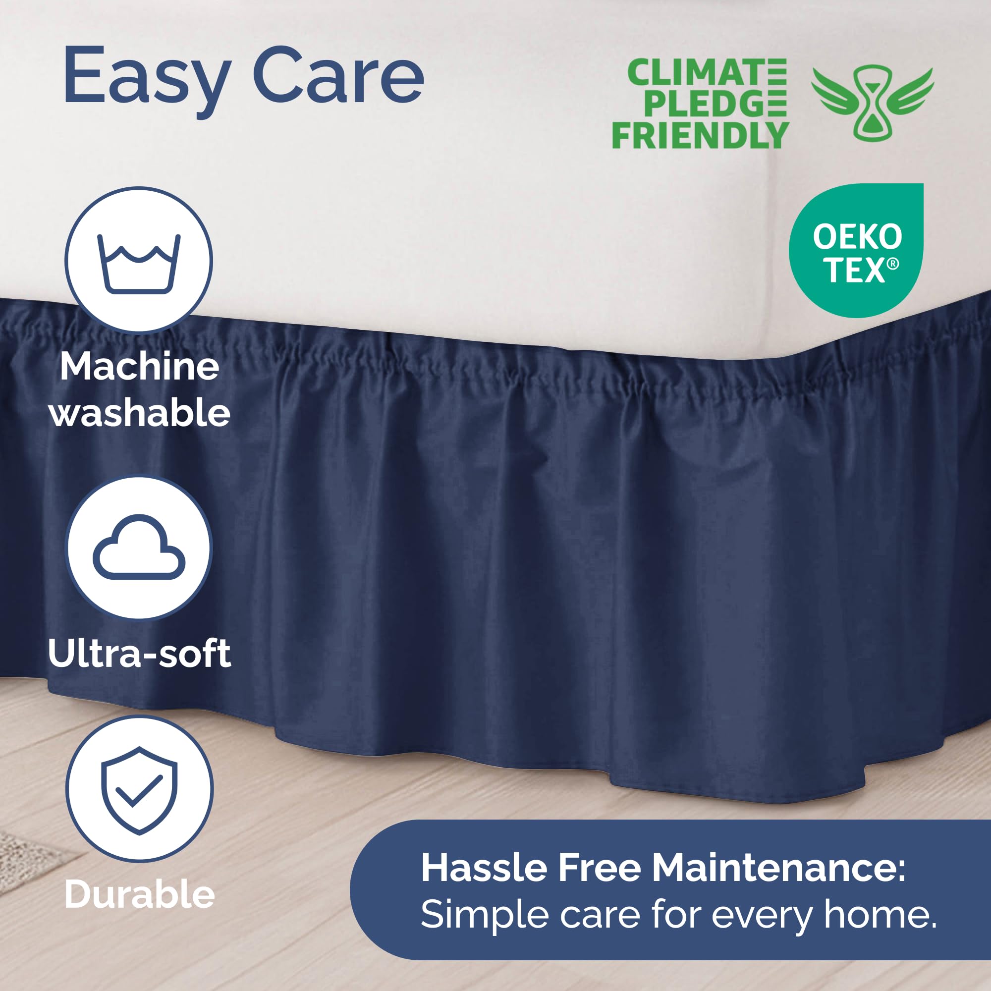 Soft brushed microfiber adds everyday comfort to your bed.