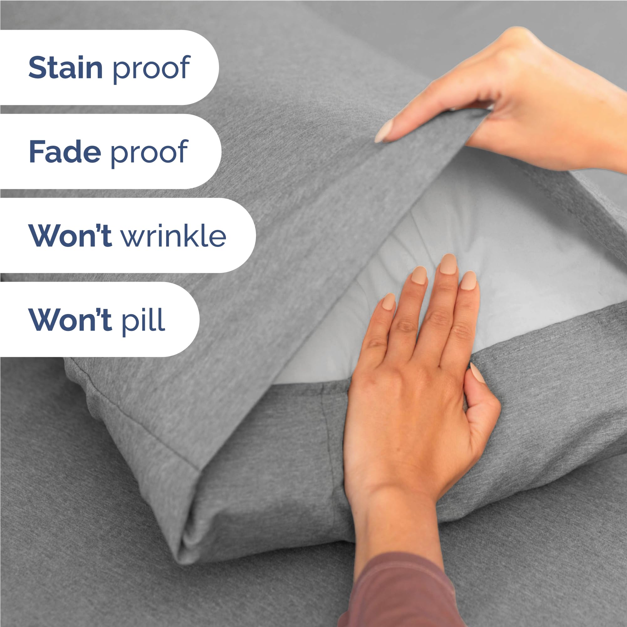 CGK Unlimited soft brushed microfiber yarn provides a silky, lightweight feel.