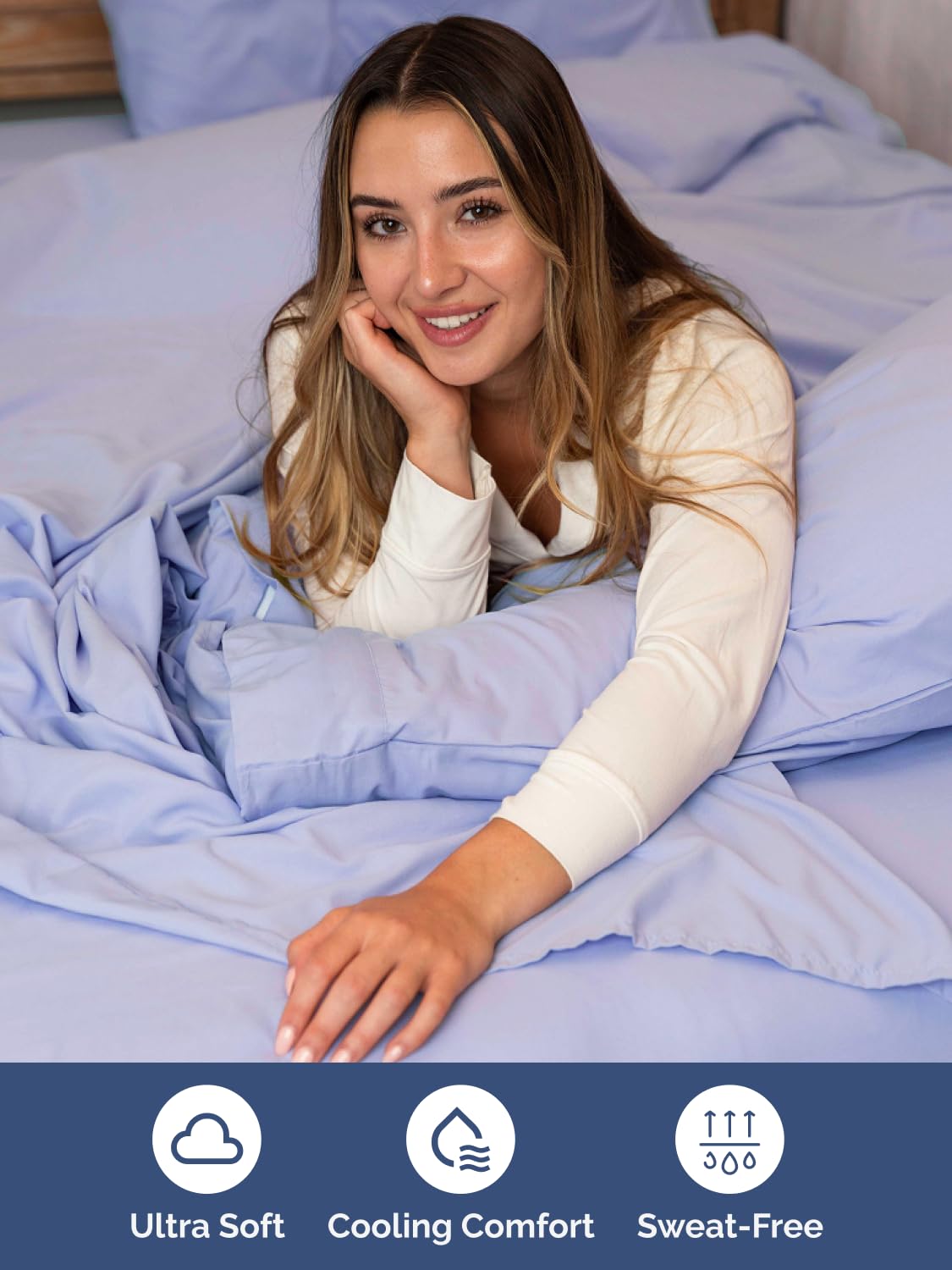 Soft cooling microfiber fabric offers breathable comfort and smooth feel
