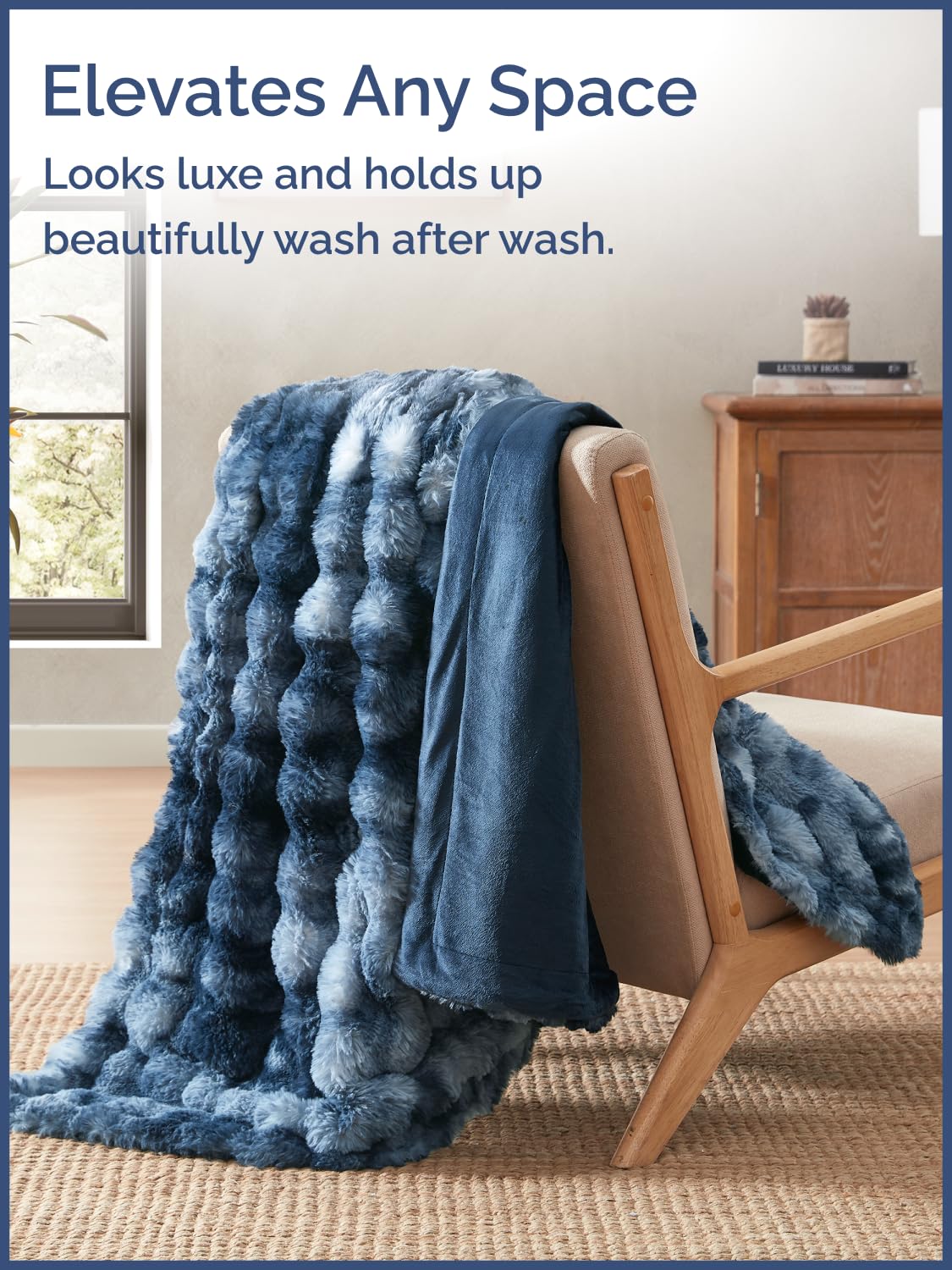 CGK Unlimited soft mink reverse underside enhances lounge comfort