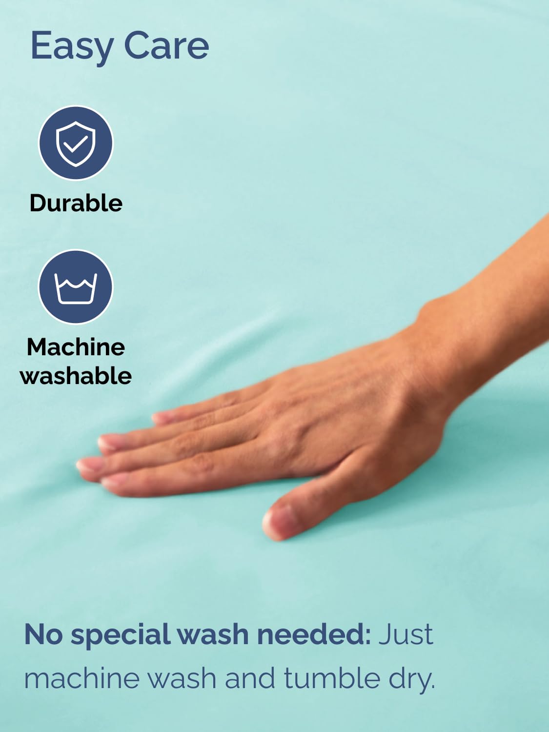 CGK Unlimited spa blue king fitted sheet deep pockets fit 18-24 inch mattresses securely
