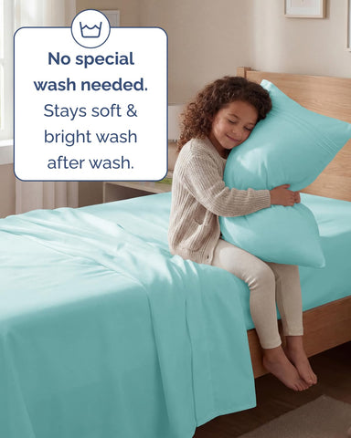 CGK Unlimited Spa Blue close-up reveals brushed fiber softness