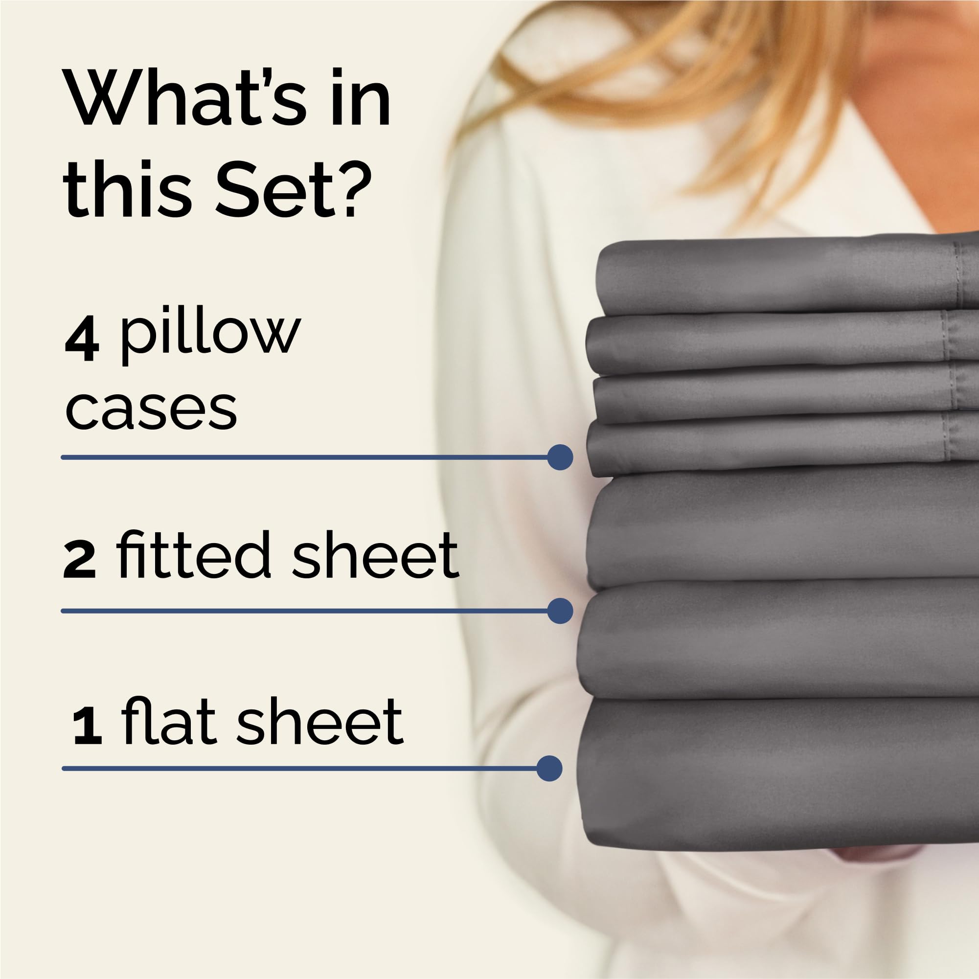 CGK Unlimited Split King fitted sheets neatly cover deep mattresses for a smooth fit.