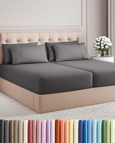 CGK Unlimited Split King flat sheet offers generous coverage and hotel-soft comfort.