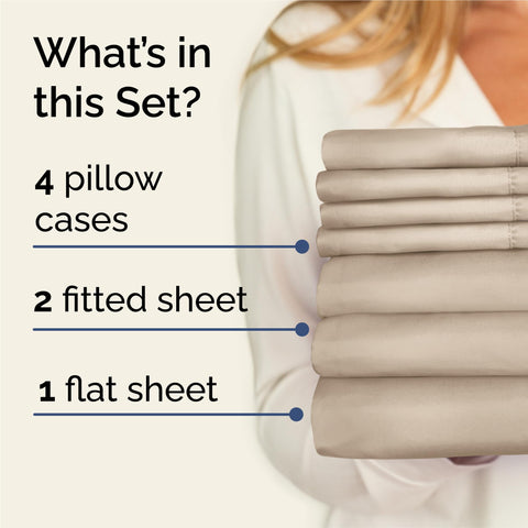 CGK Unlimited Split King fitted sheets with deep pockets for secure fit