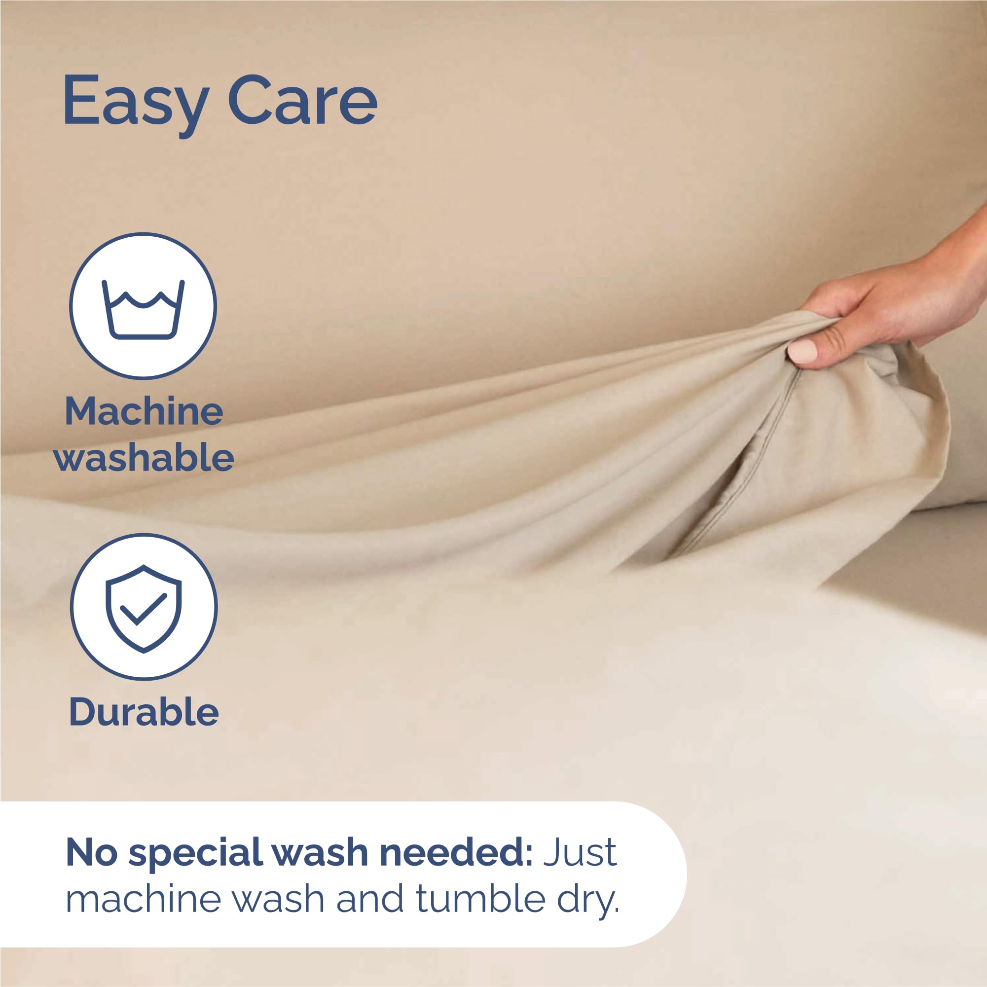 CGK Unlimited Split King wrinkle-free finish for a neat hotel-like look