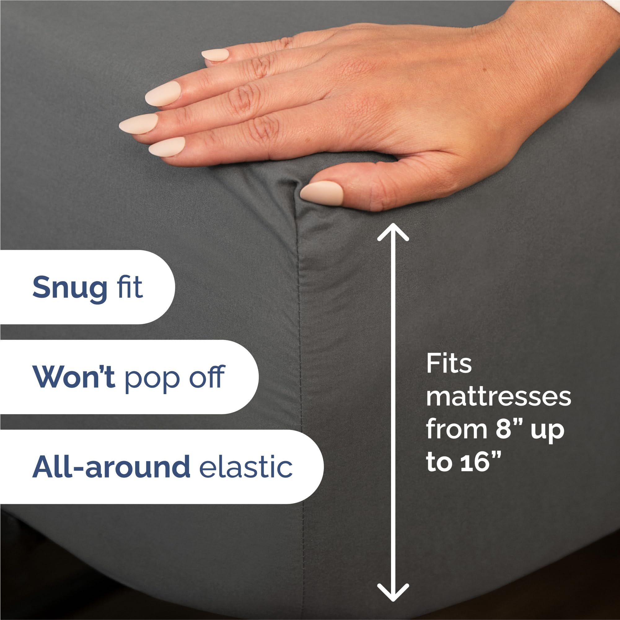 CGK Unlimited pillowcases 20x40 inches for smooth, wrinkle free sleep