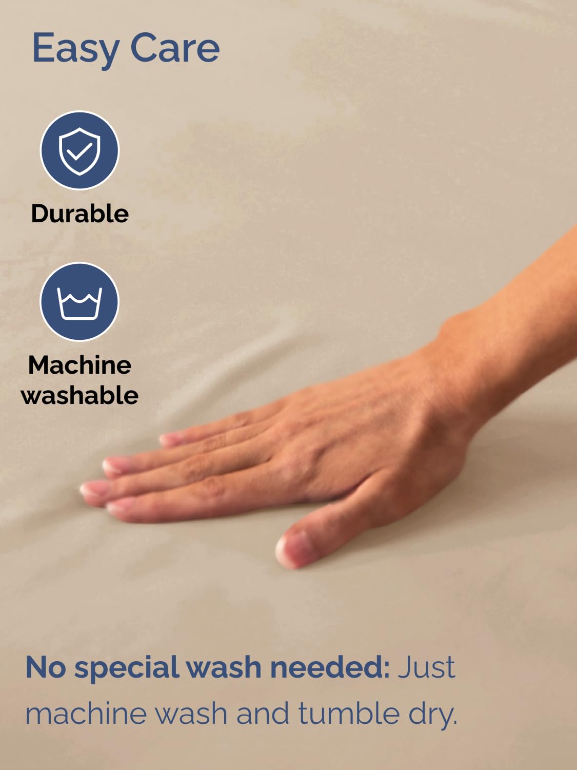 CGK Unlimited cream sheet with stain-resistant dye and long-lasting color.