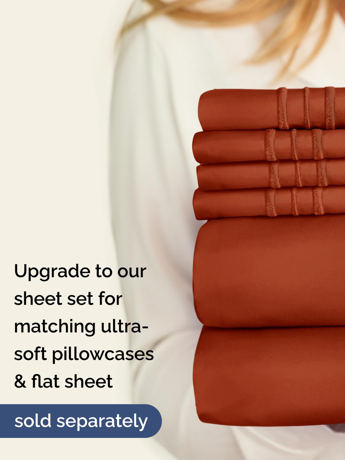 CGK Unlimited terracotta deep king fitted sheet terracotta color brightens bedrooms