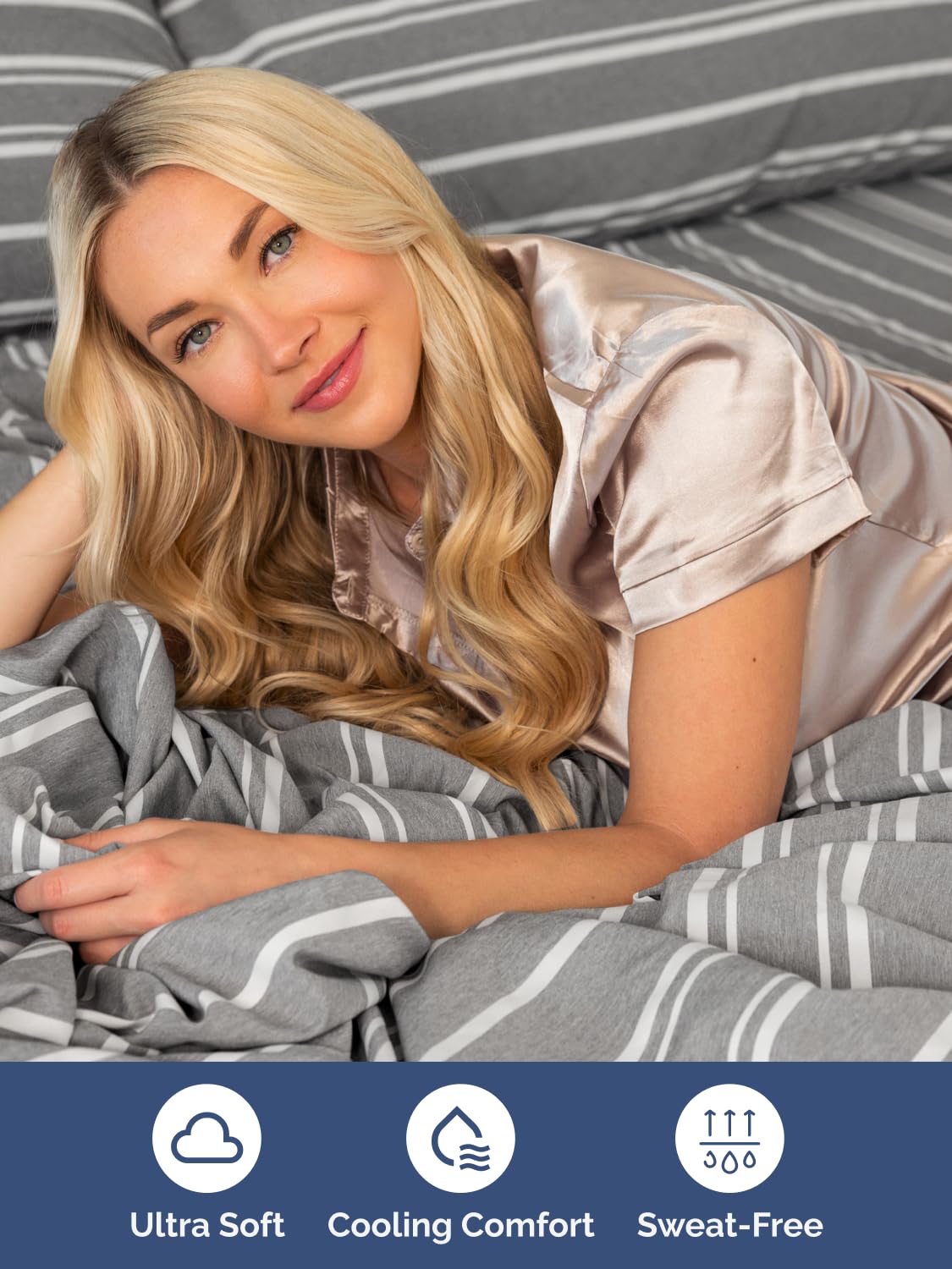 CGK Unlimited topper-compatible king sheets accommodate memory foam toppers smoothly.