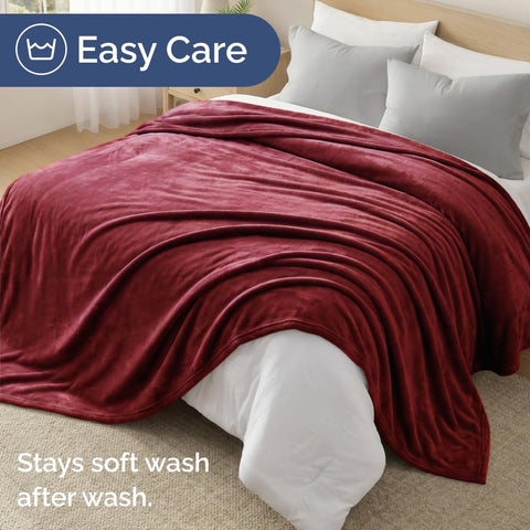 CGK Unlimited travel-friendly fleece blanket in car for easy packing