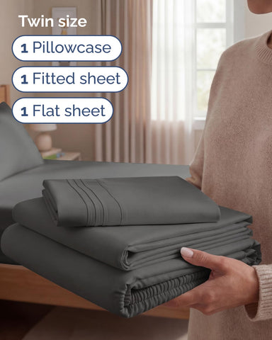 CGK Unlimited twin pillowcase delivers silky softness for nightly comfort.
