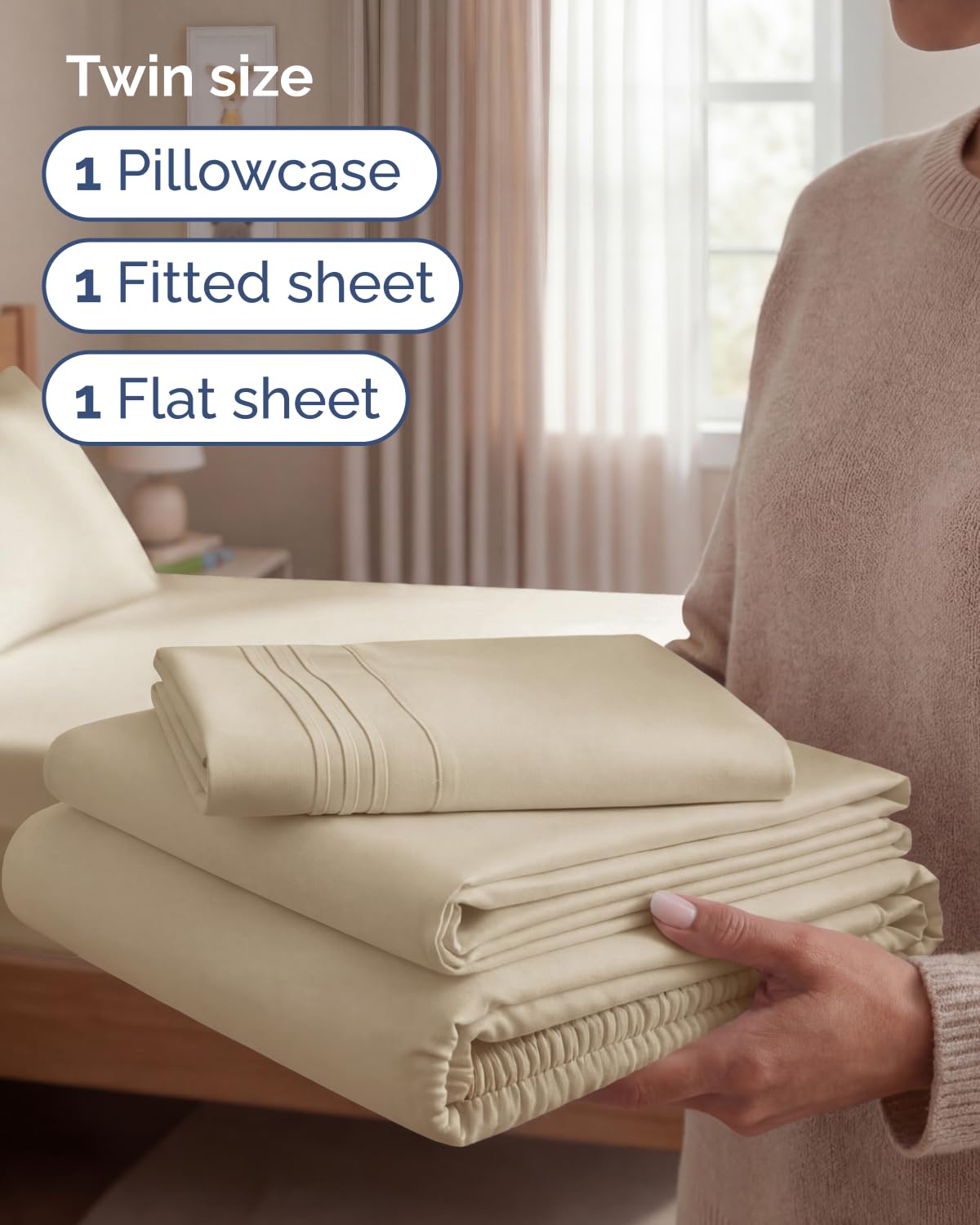 CGK Unlimited pillowcase cream adds hotel luxury and easy care