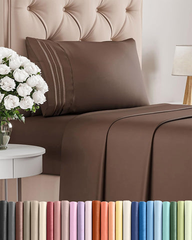 CGK Unlimited twin 3-piece set closeup fabric shows ultra-soft brushed microfiber for lasting comfort.