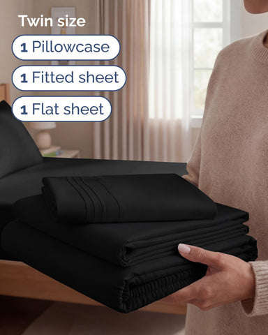 CGK Unlimited fitted sheet on mattress demonstrates up to 16-inch pockets