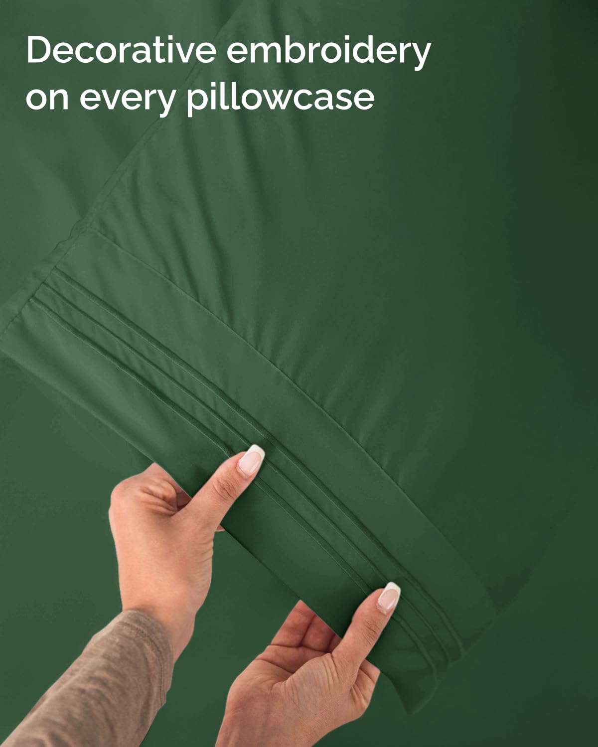 CGK Unlimited wrinkle-free finish for a tidy bed every day.