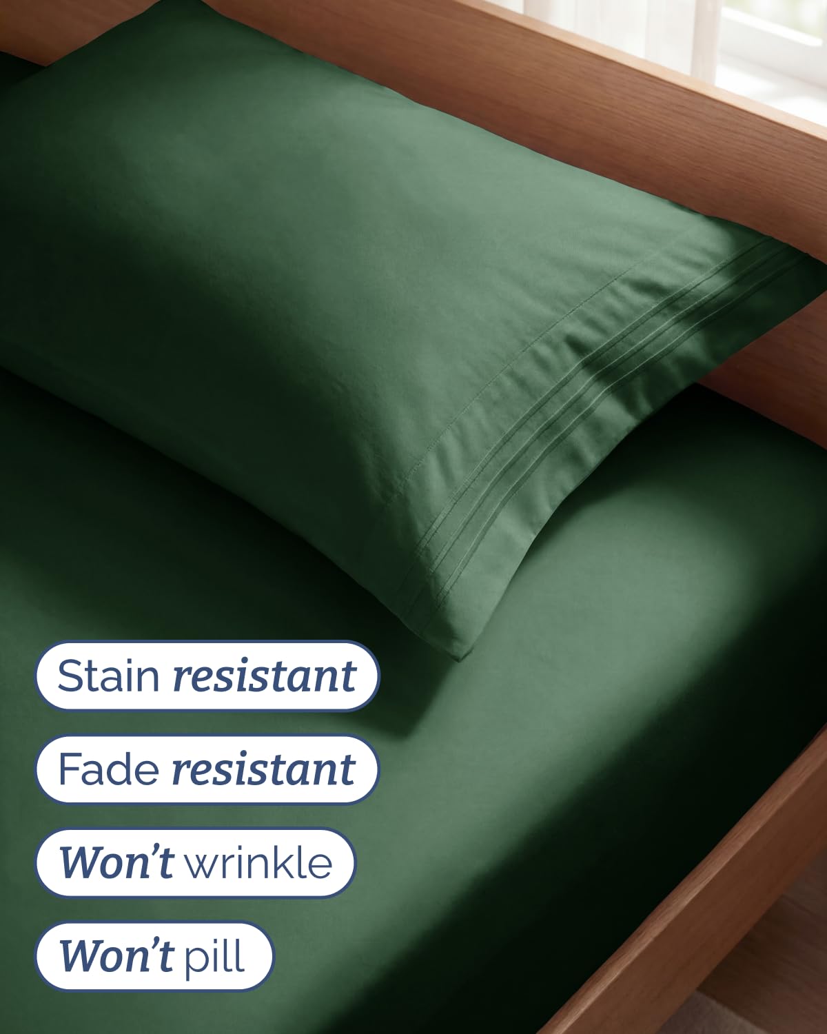 CGK Unlimited easy-fit design helps quick bed making.
