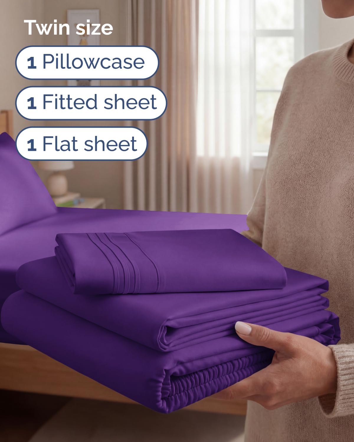 CGK Unlimited twin pillowcase 20x30 offers silky softness and smooth pillow protection.
