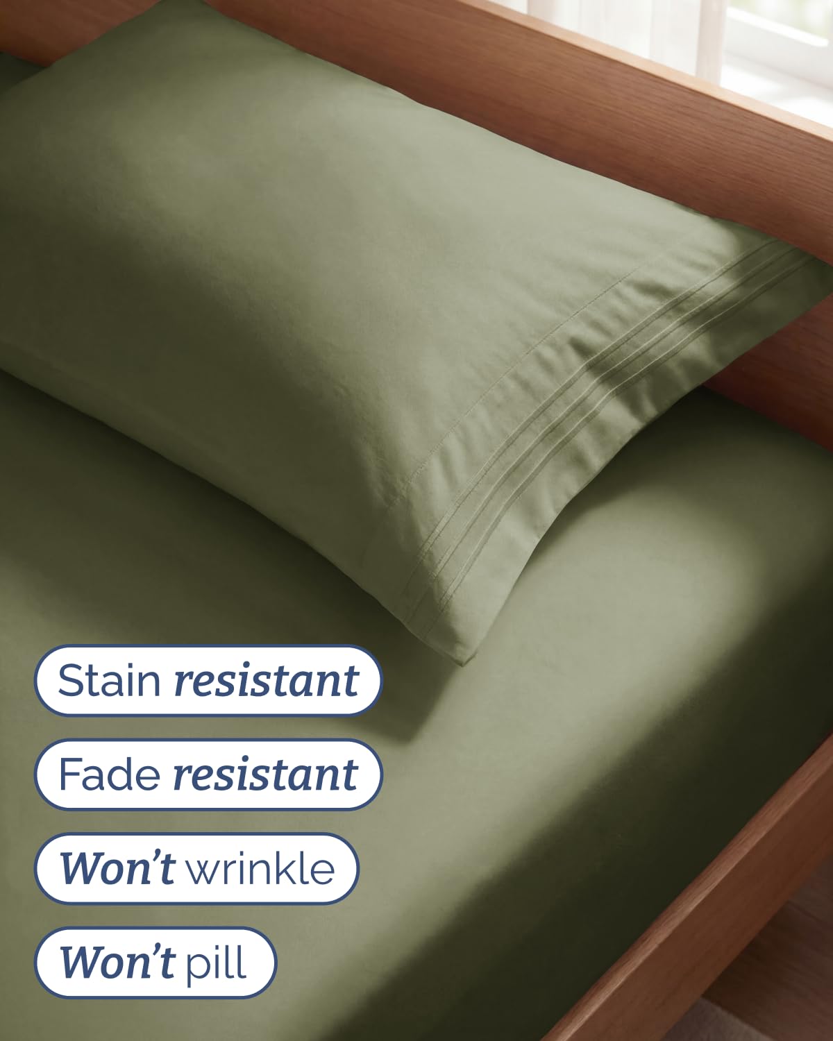 Breathable cooling fabric in CGK Unlimited sheets promotes comfortable nights.