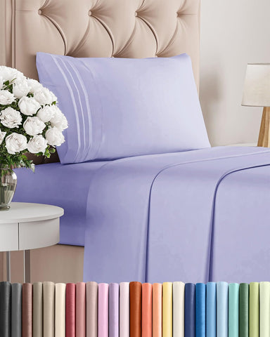 CGK Unlimited lavender flat sheet showing cooling, breathable comfort