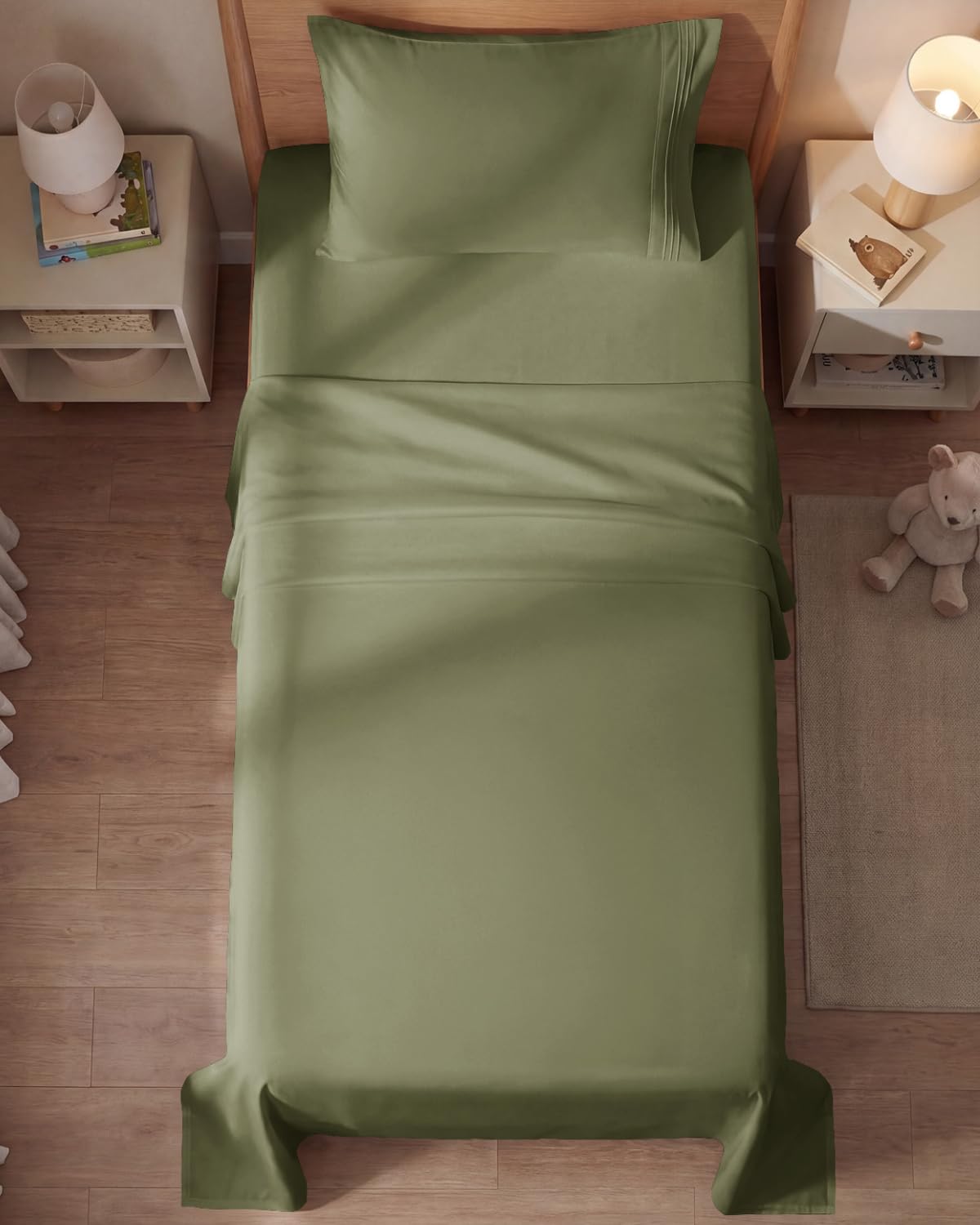 Luxurious sage green tone from CGK Unlimited adds calm style to any room.
