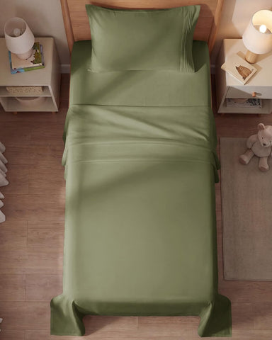 Luxurious sage green tone from CGK Unlimited adds calm style to any room.