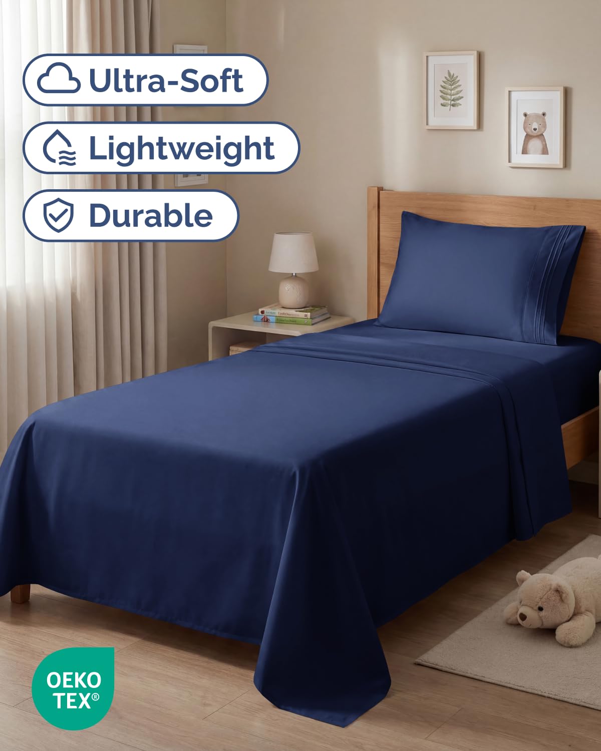 CGK Unlimited fitted sheet demonstrates deep pockets for secure fit