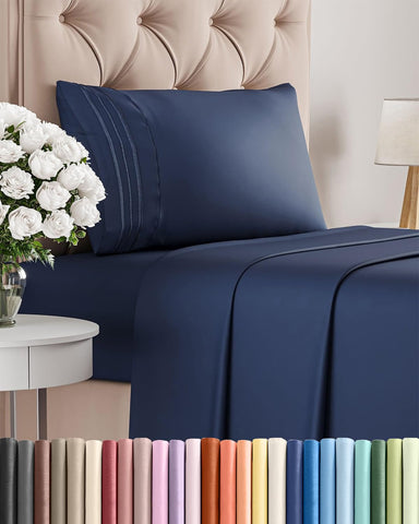 CGK Unlimited twin sheet set flat sheet close-up showing breathable, cooling fabric
