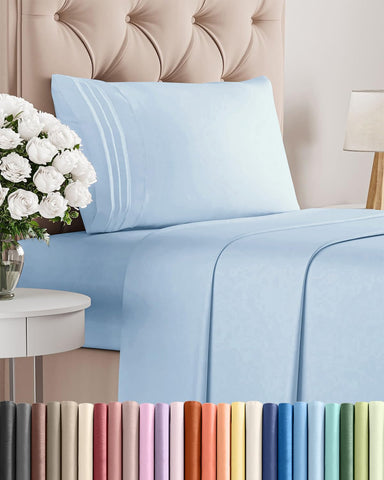 CGK Unlimited twin sheet set with soft, silky texture for cozy sleep