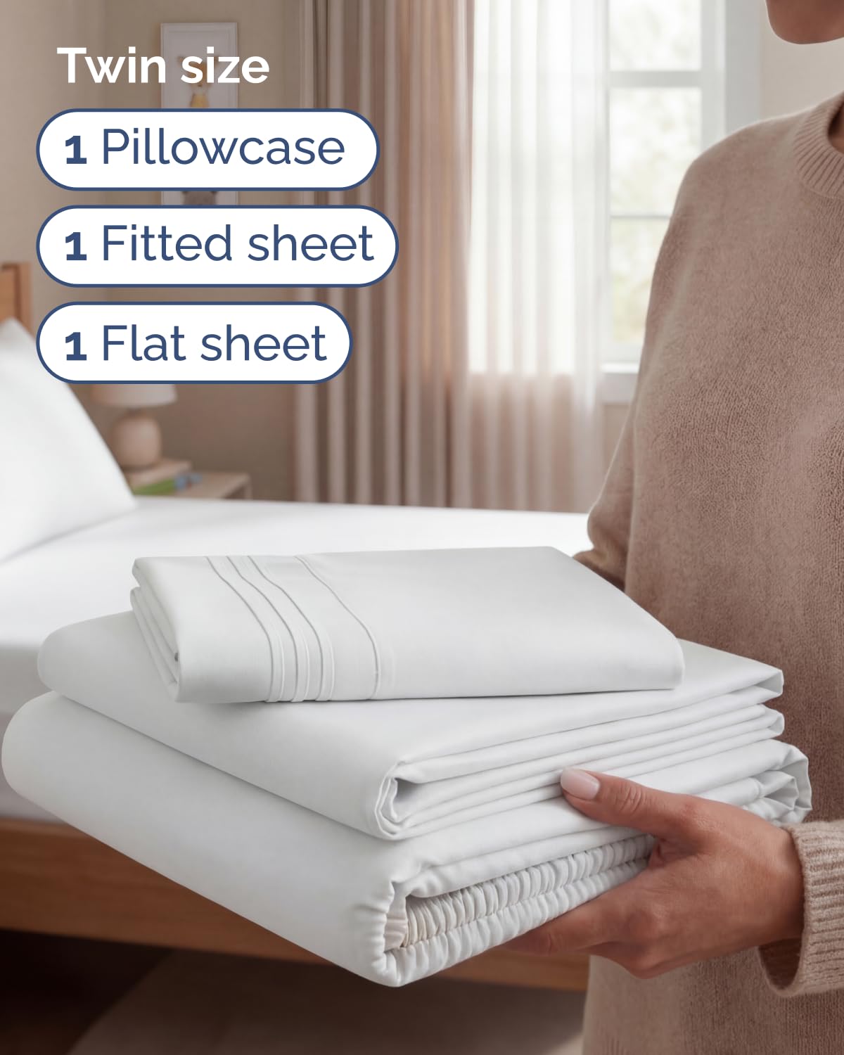 CGK Unlimited pillow case featuring silky soft feel and easy care