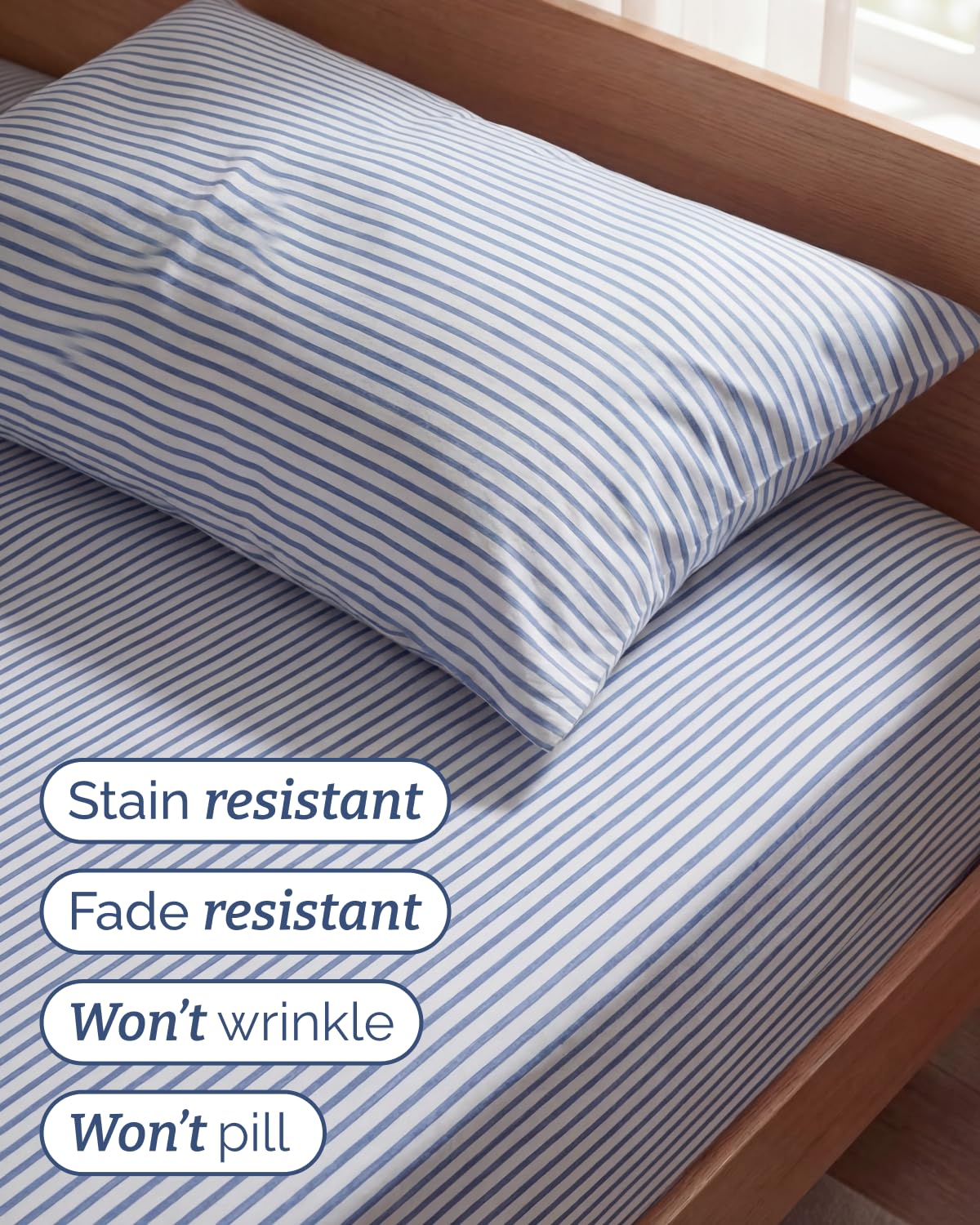 Easy-fit design helps resist shifting for uninterrupted comfort
