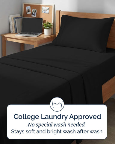CGK Unlimited Twin XL 3-Piece Sheet Set breathable cooling for hot sleepers.