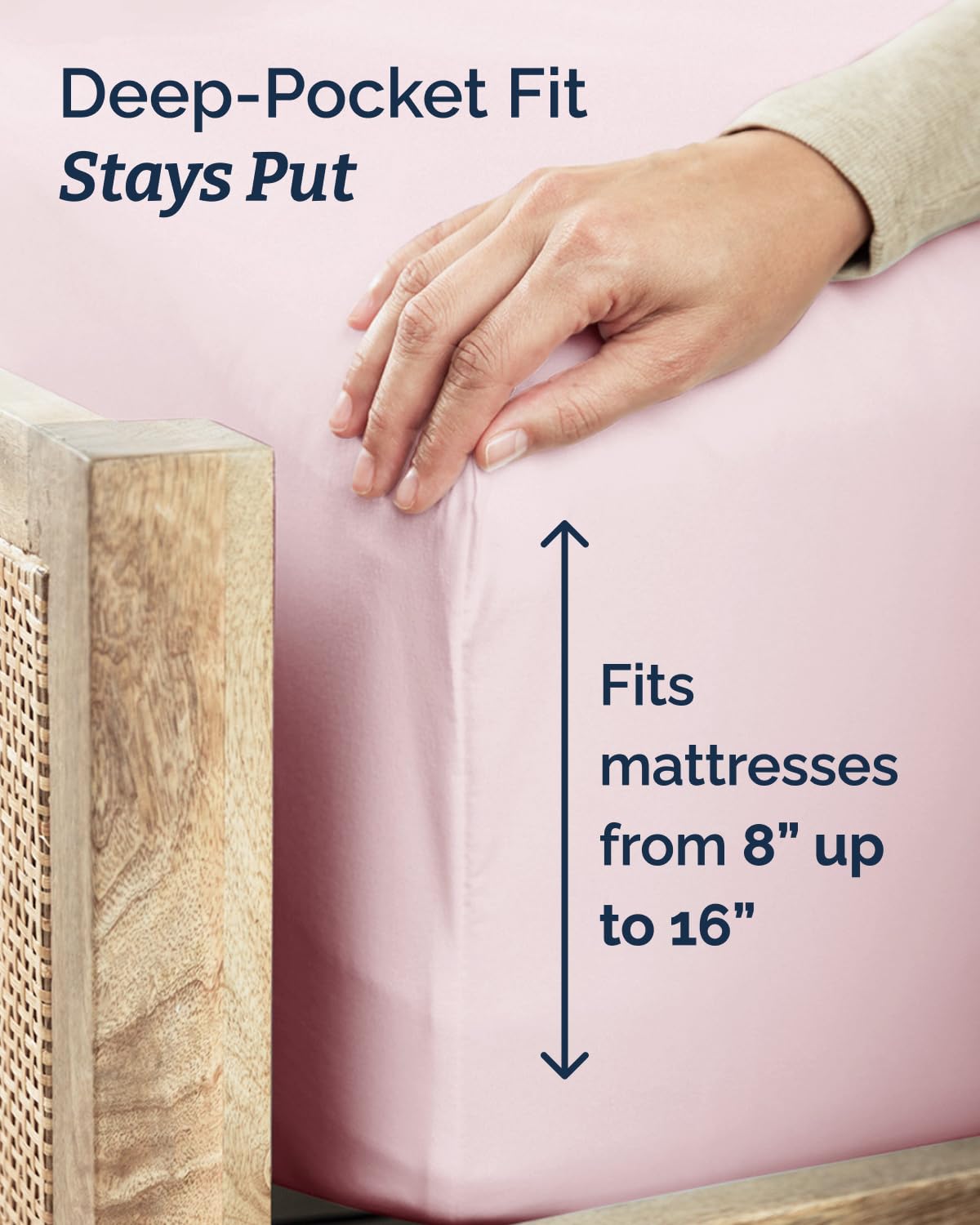 CGK Unlimited breathable microfiber sheets promote airflow for cooler nights