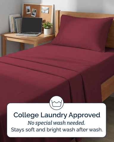 Bedroom setup featuring CGK Unlimited sheets for all-season comfort