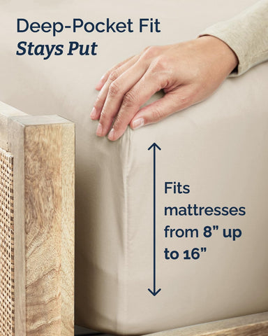 CGK Unlimited deep pockets ensure mattress corners stay flat