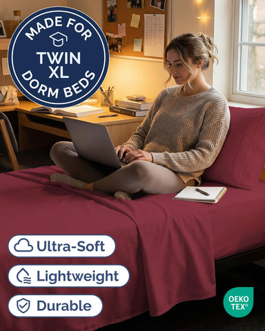 CGK Unlimited Twin XL flat sheet shows breathable cooling comfort