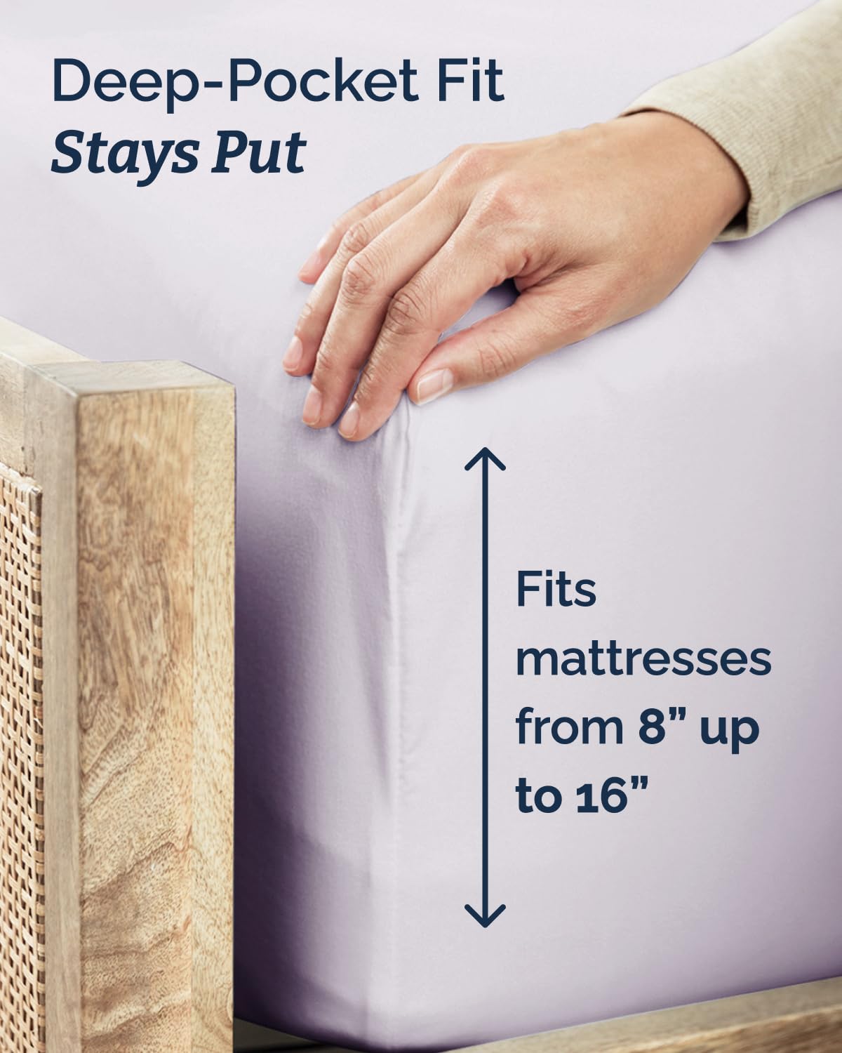 CGK Unlimited Twin XL soft microfiber fabric feels silky and comfortable.