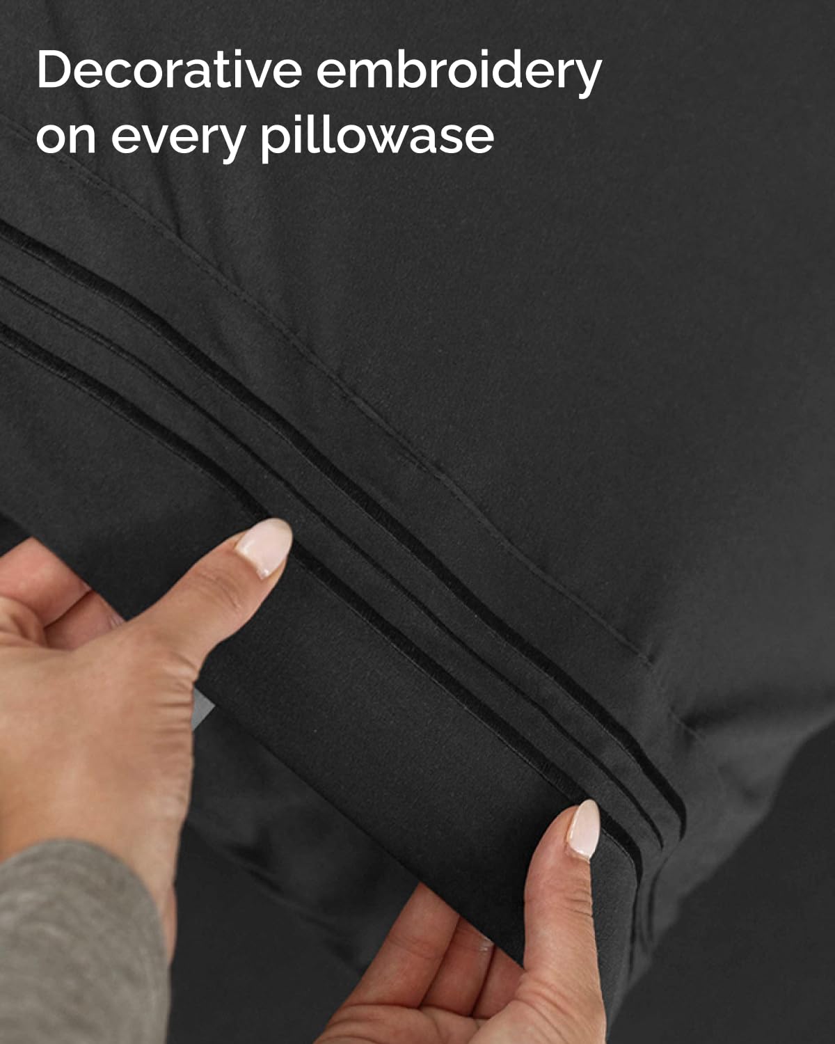 CGK Unlimited Twin XL 3-Piece Sheet Set wrinkle-free easy care.