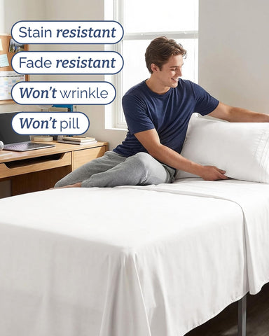 CGK Unlimited twin-xl deep-pocket fit up to 16 inches for thicker mattresses.