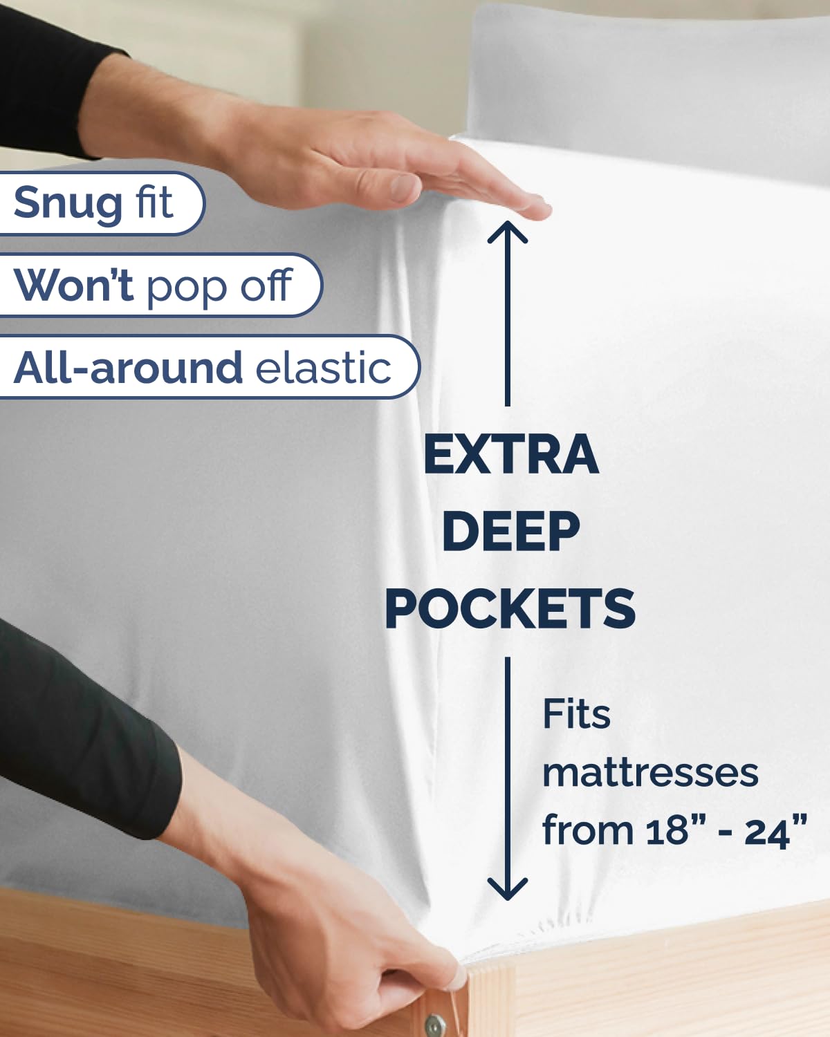 CGK Unlimited twin-xl fitted on a deep mattress with extra stability
